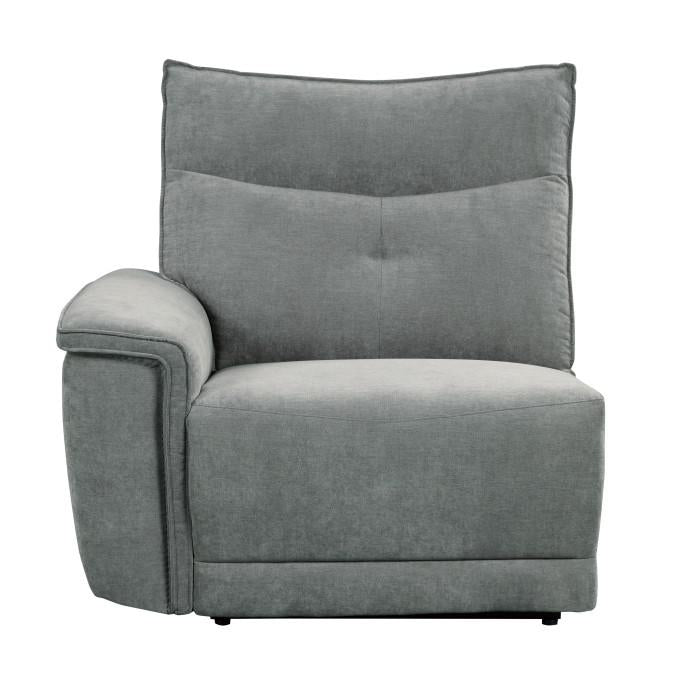 Tesoro Power Left Side Reclining Chair in Dark Gray 9509DG-LRPWH