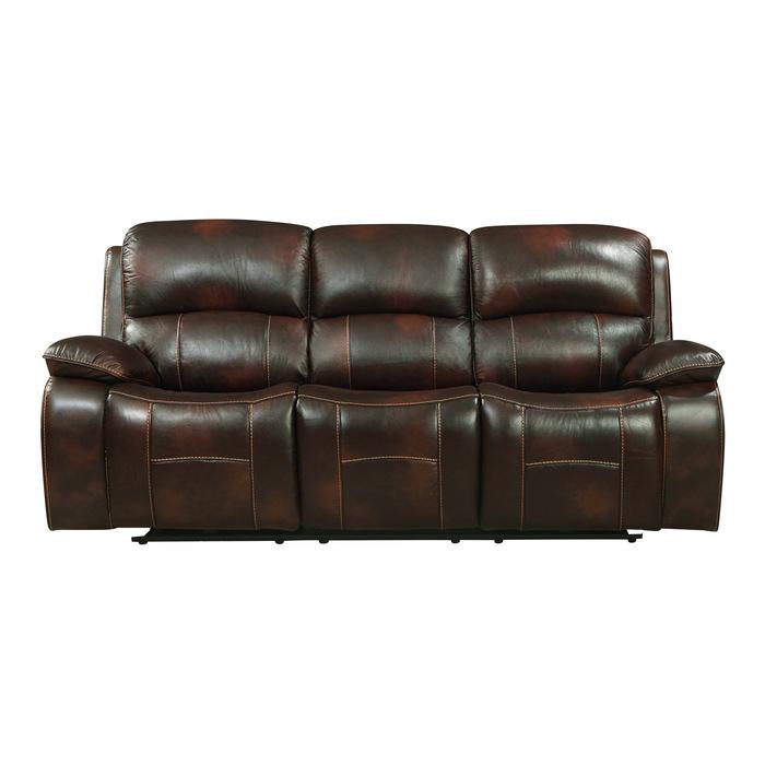 Mahala Double Reclining Sofa in Brown 8200BRW-3PW