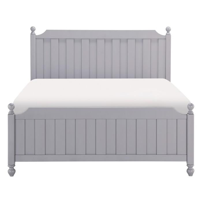 Wellsummer Full Panel Bed in Gray 1803GYF-1*