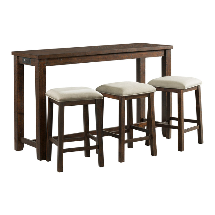 Jax Bar Table Single Pack (Table + Three Stools) - Eclectic 79 Furniture Store