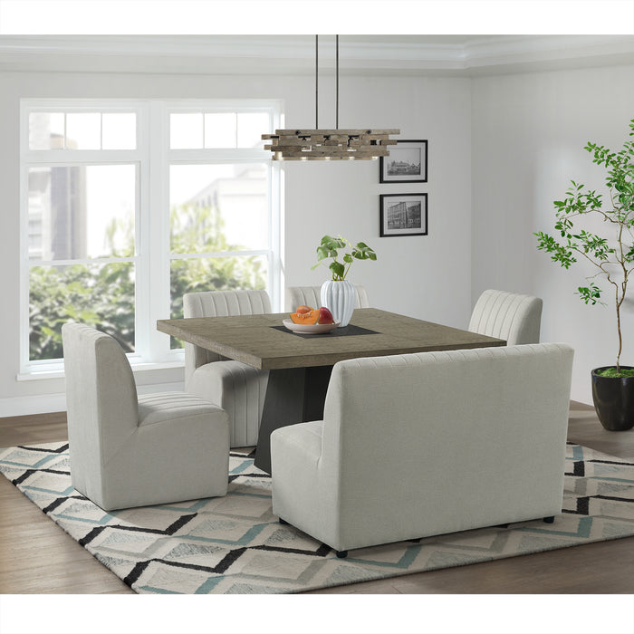 Jemma Upholstered Side Chair in Beige Linen (2 Per Carton)