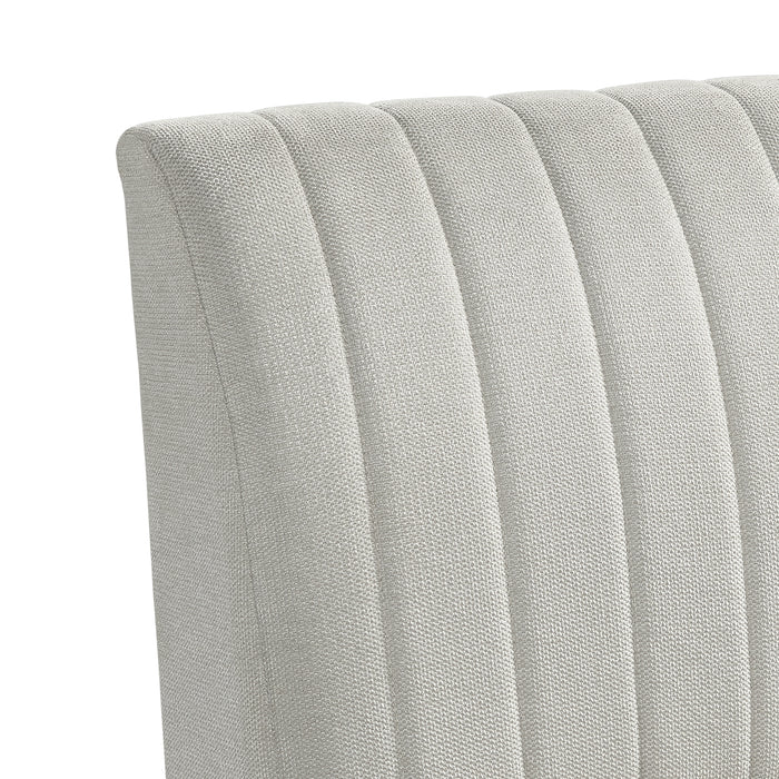 Jemma Upholstered Side Chair in Beige Linen (2 Per Carton)