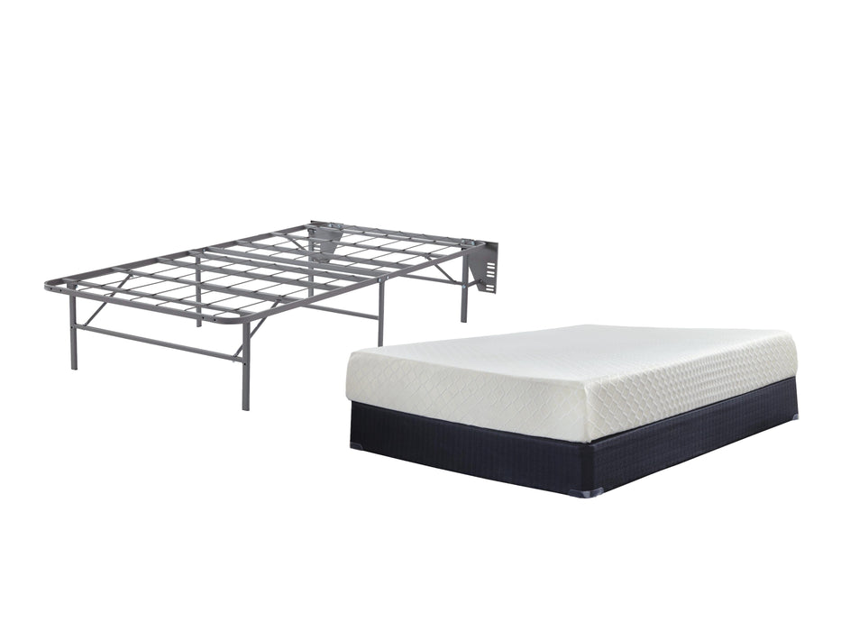 10 Inch Chime Memory Foam Mattress Set - Eclectic 79 Furniture Store