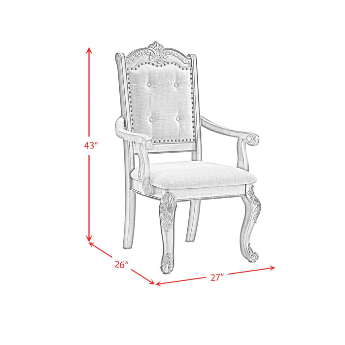 Madison Park Standard Height Dining Set in Walnut-Table and Four Chairs