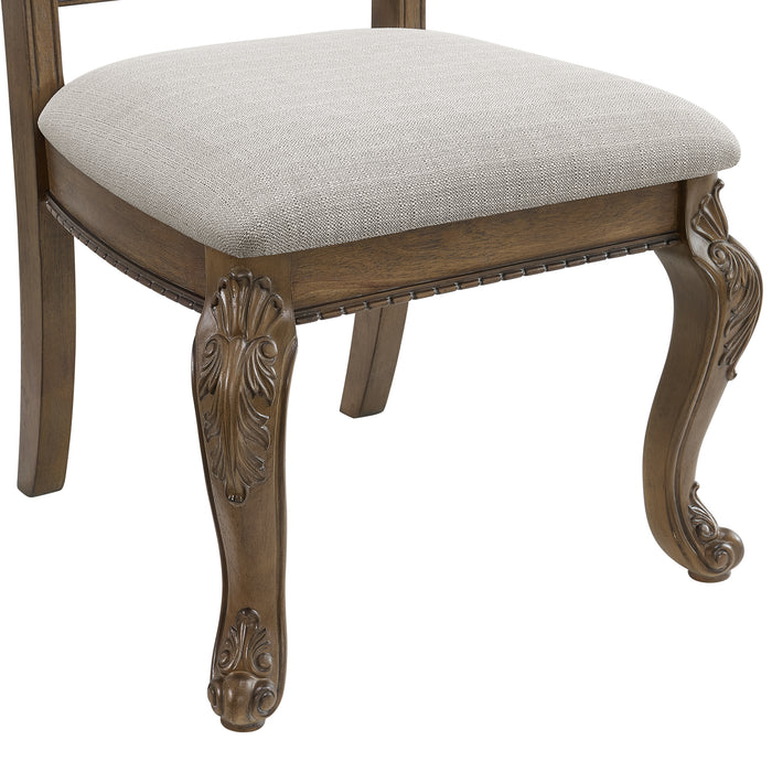 Madison Park Standard Height Dining Set in Walnut-Table and Four Chairs