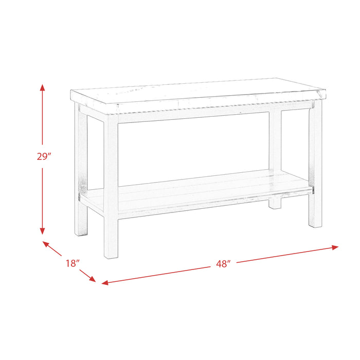 Marcello w/ White Top - Sofa Table - Eclectic 79 Furniture Store