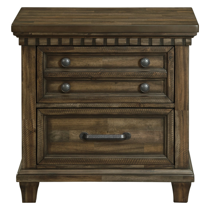 McCoy 2-Drawer Nightstand with USB - Eclectic 79 Furniture Store