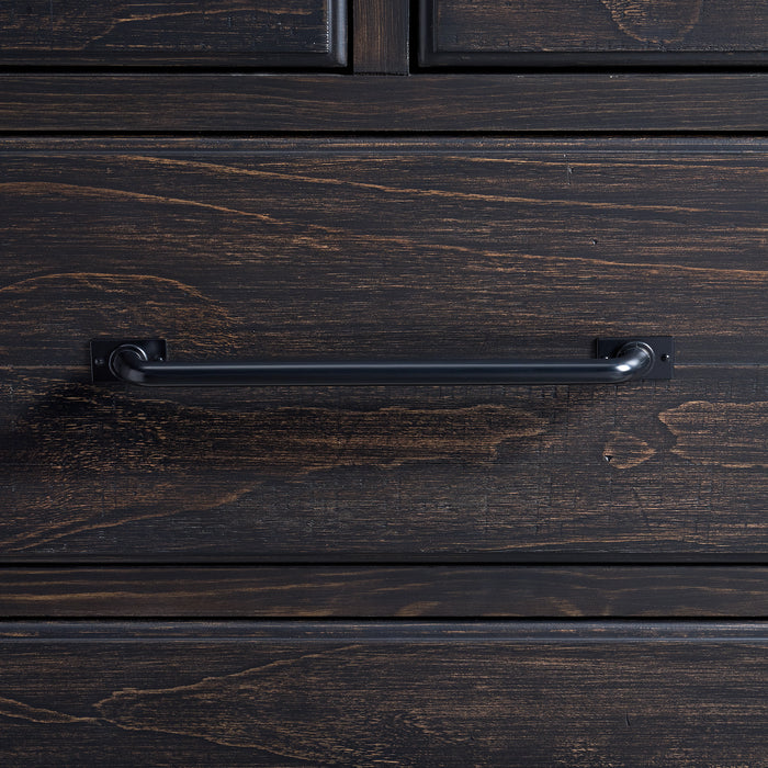 Montrose Storage Bedroom Set in Espresso & Brown - Eclectic 79 Furniture Store