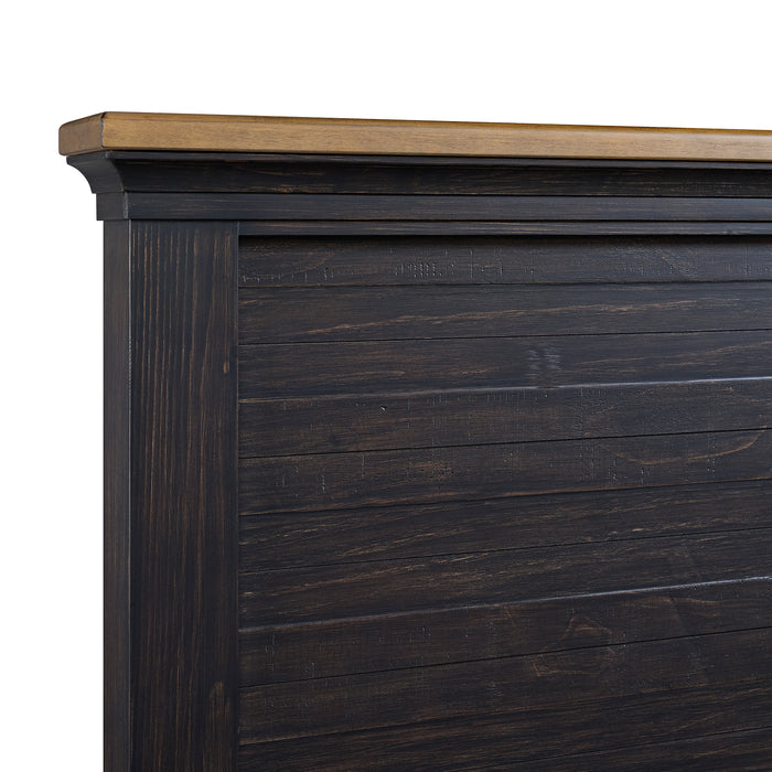 Montrose Storage Bedroom Set in Espresso & Brown - Eclectic 79 Furniture Store