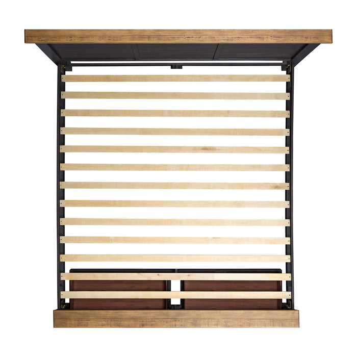 Montrose Storage Bedroom Set in Espresso & Brown - Eclectic 79 Furniture Store