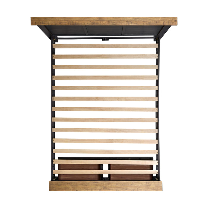 Montrose Storage Bedroom Set in Espresso & Brown - Eclectic 79 Furniture Store