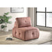 Nahla Modular Chair in Marine Rose - Eclectic 79 Furniture Store