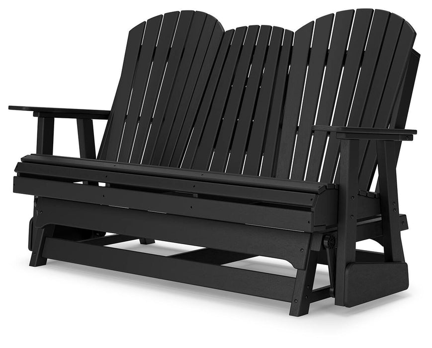 Hyland wave Outdoor Glider Loveseat - Eclectic 79 Furniture Store
