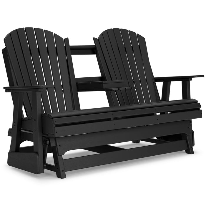 Hyland wave Outdoor Glider Loveseat - Eclectic 79 Furniture Store