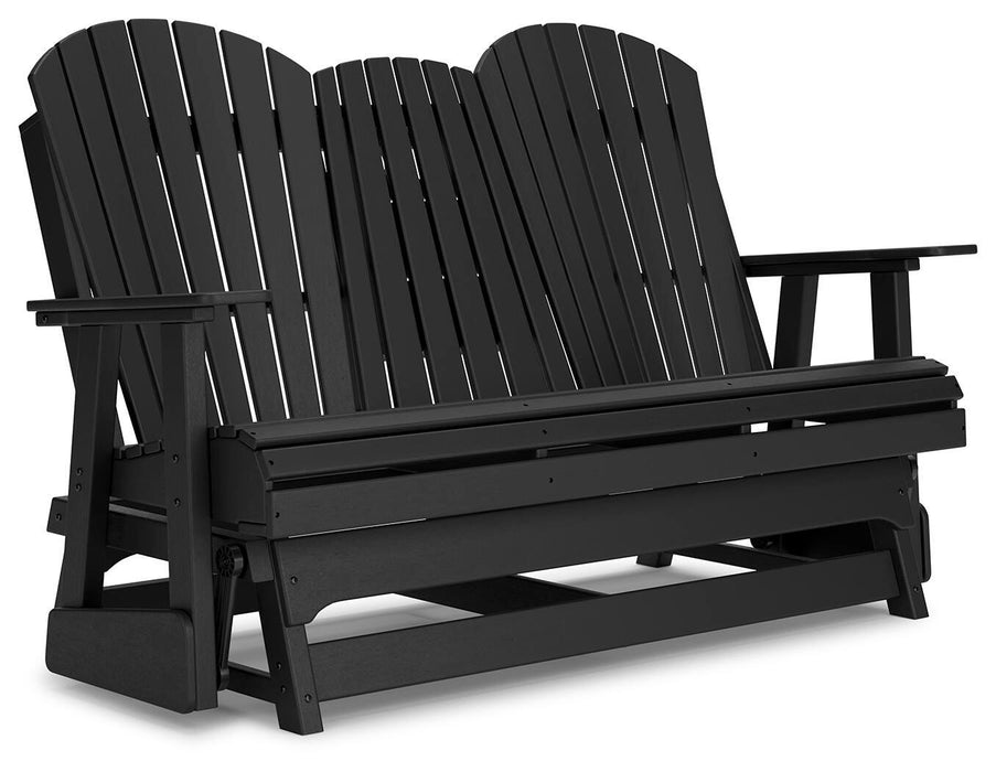 Hyland wave Outdoor Glider Loveseat - Eclectic 79 Furniture Store