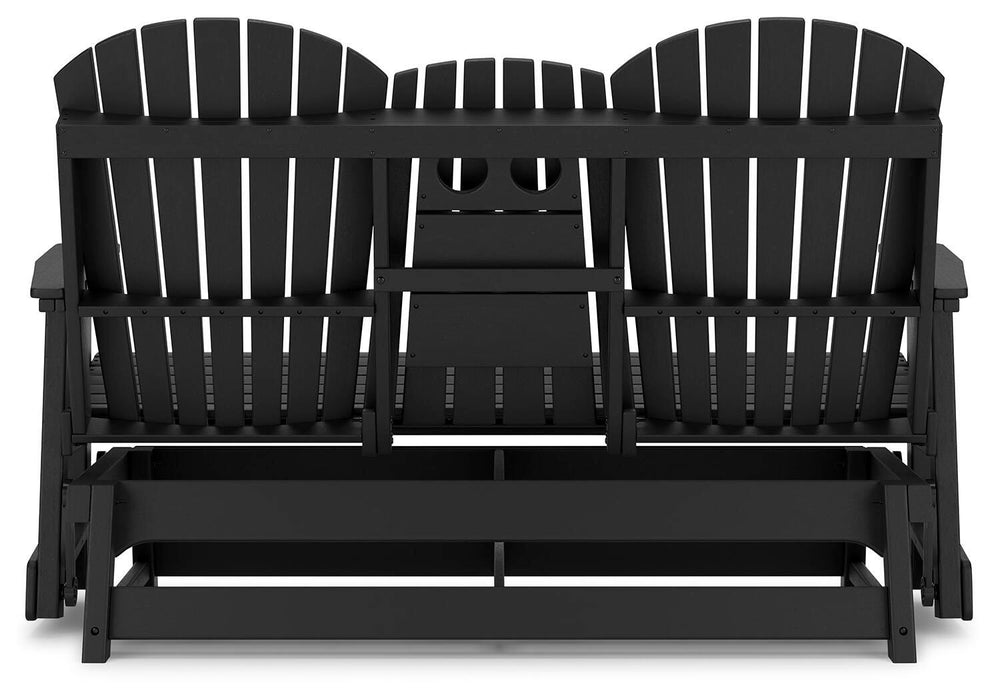 Hyland wave Outdoor Glider Loveseat - Eclectic 79 Furniture Store