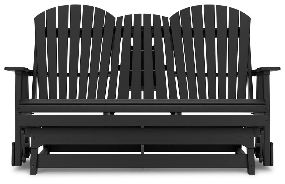 Hyland wave Outdoor Glider Loveseat - Eclectic 79 Furniture Store
