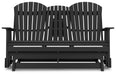 Hyland wave Outdoor Glider Loveseat - Eclectic 79 Furniture Store