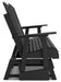 Hyland wave Outdoor Glider Loveseat - Eclectic 79 Furniture Store