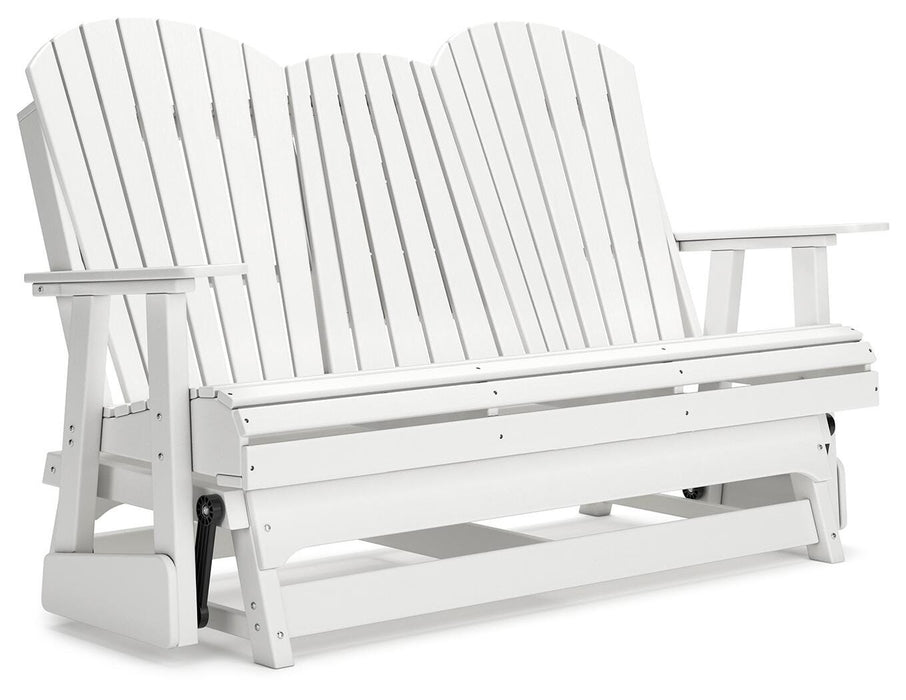 Hyland wave Outdoor Glider Loveseat - Eclectic 79 Furniture Store