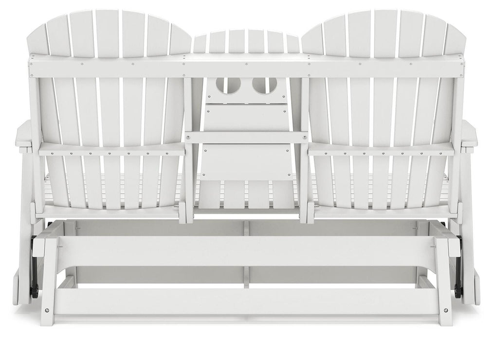 Hyland wave Outdoor Glider Loveseat - Eclectic 79 Furniture Store