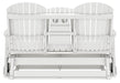 Hyland wave Outdoor Glider Loveseat - Eclectic 79 Furniture Store