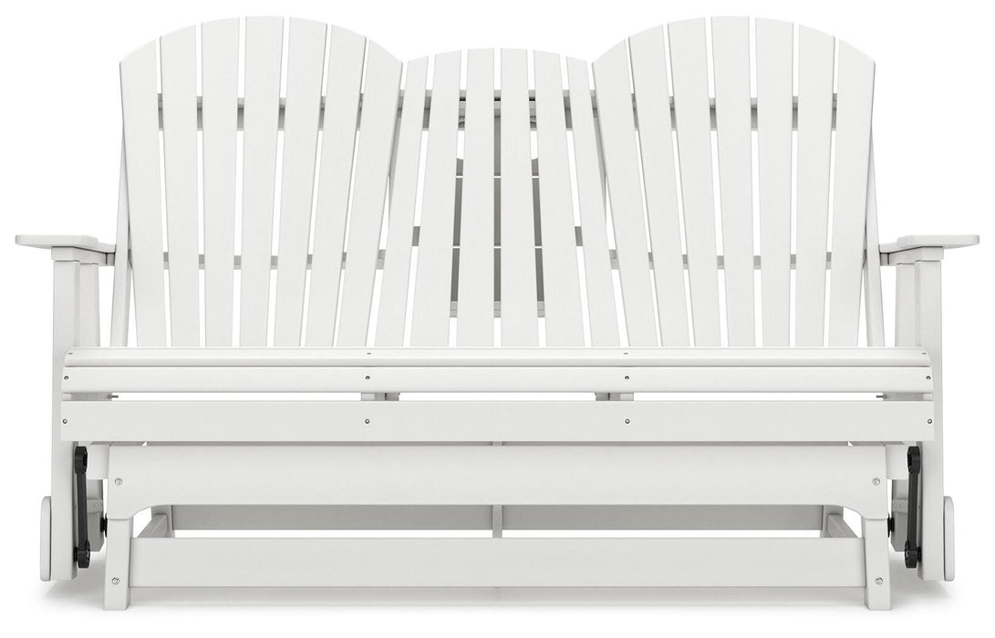 Hyland wave Outdoor Glider Loveseat - Eclectic 79 Furniture Store