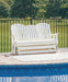 Hyland wave Outdoor Glider Loveseat - Eclectic 79 Furniture Store