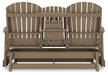 Hyland wave Outdoor Glider Loveseat - Eclectic 79 Furniture Store