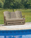 Hyland wave Outdoor Glider Loveseat - Eclectic 79 Furniture Store