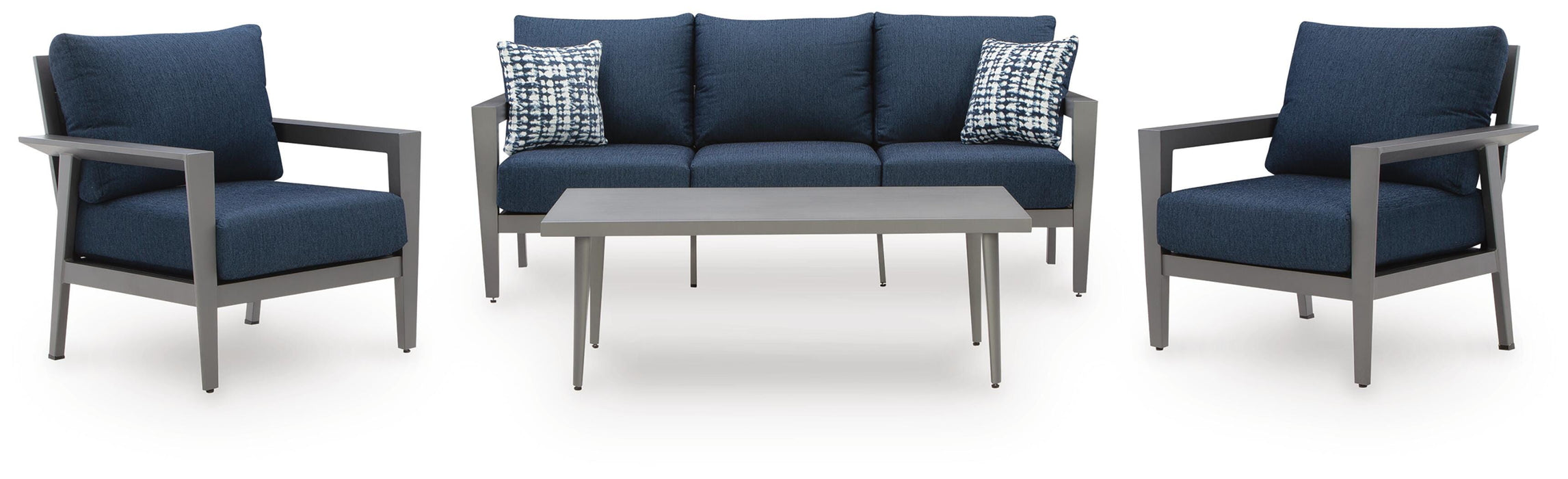 Gali Outdoor Sofa/Chairs/Table Set (Set of 4) - Eclectic 79 Furniture Store