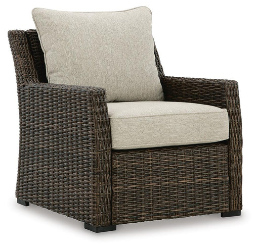 Brook Ranch Outdoor Lounge Chair with Cushion - Eclectic 79 Furniture Store