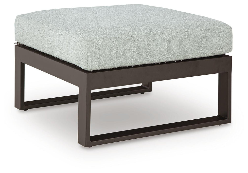 Beachloft Outdoor Ottoman with Cushion - Eclectic 79 Furniture Store