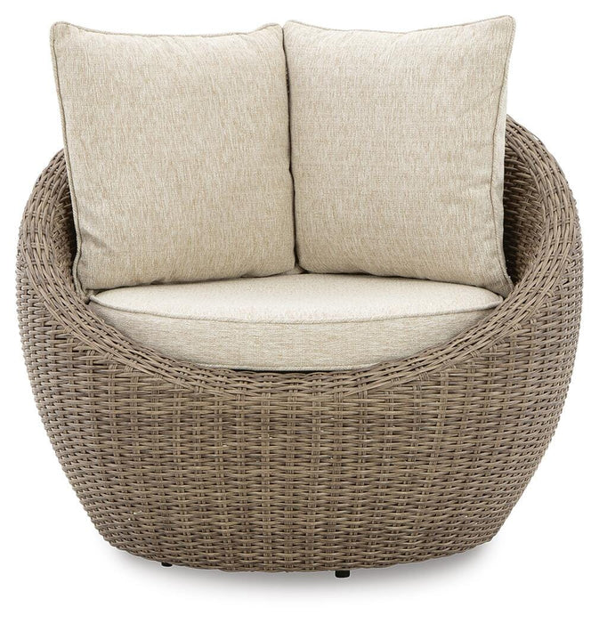 Danson Swivel Lounge with Cushion (Set of 2) - Eclectic 79 Furniture Store