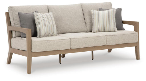 Hallow Creek Outdoor Sofa with Cushion - Eclectic 79 Furniture Store