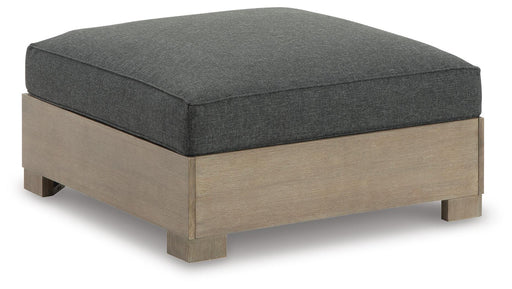 Citrine Park Outdoor Ottoman with Cushion - Eclectic 79 Furniture Store