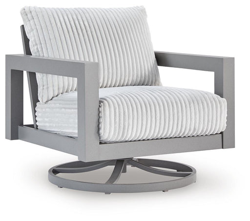 Hurley Park Outdoor Swivel Chair with Cushion - Eclectic 79 Furniture Store