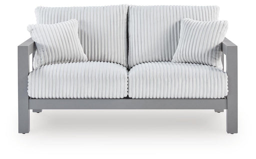 Hurley Park Outdoor Loveseat with Cushion - Eclectic 79 Furniture Store