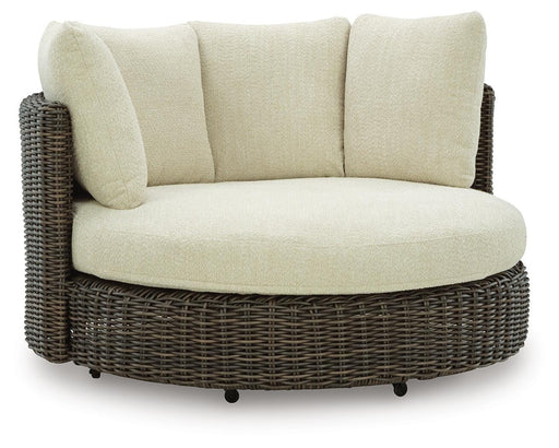 Kimora Outdoor Swivel Lounge Chair with Cushion - Eclectic 79 Furniture Store