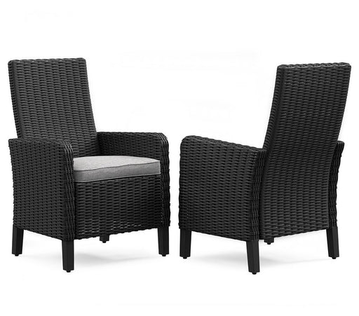 Beachcroft Outdoor Arm Chair with Cushion (Set of 2) - Eclectic 79 Furniture Store