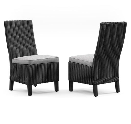 Beachcroft Outdoor Side Chair with Cushion (Set of 2) - Eclectic 79 Furniture Store