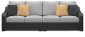 Beachcroft 2-Piece Outdoor Loveseat with Cushion - Eclectic 79 Furniture Store
