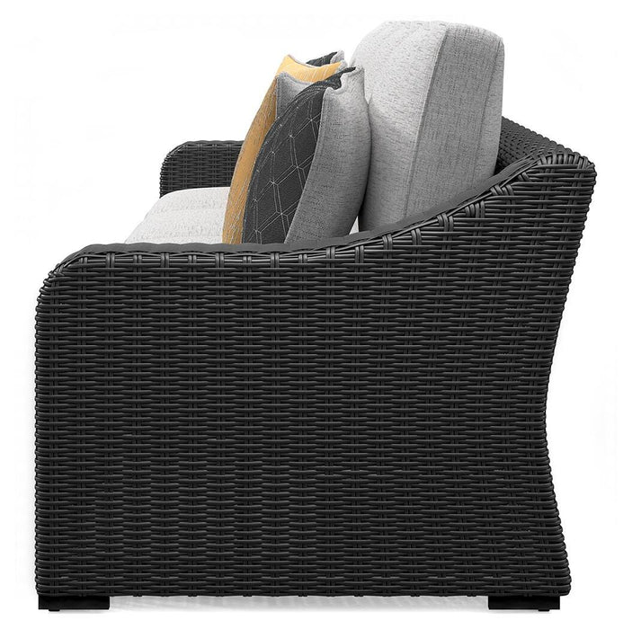 Beachcroft 2-Piece Outdoor Loveseat with Cushion - Eclectic 79 Furniture Store