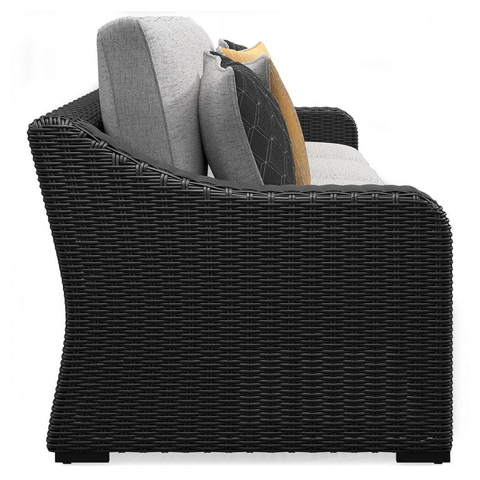 Beachcroft 2-Piece Outdoor Loveseat with Cushion - Eclectic 79 Furniture Store