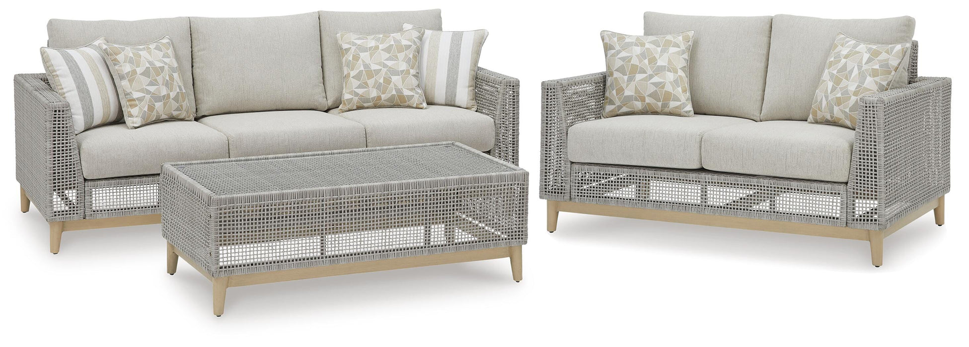 Seton Creek Outdoor Seating Set - Eclectic 79 Furniture Store