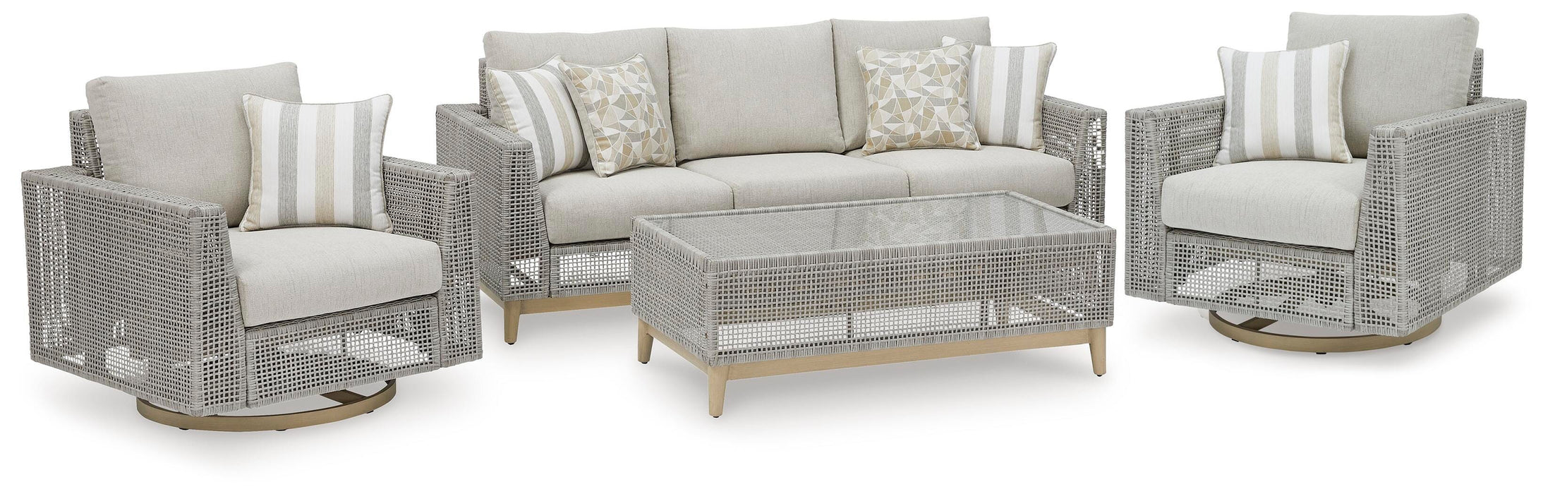 Seton Creek Outdoor Upholstery Set - Eclectic 79 Furniture Store