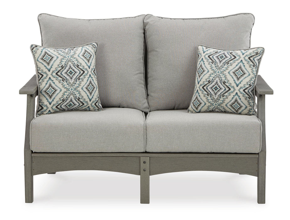 Visola Outdoor Sofa and Loveseat Set - Eclectic 79 Furniture Store