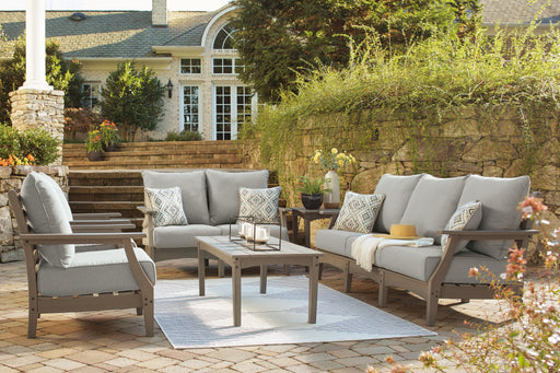 Visola Outdoor Sofa and Loveseat Set - Eclectic 79 Furniture Store