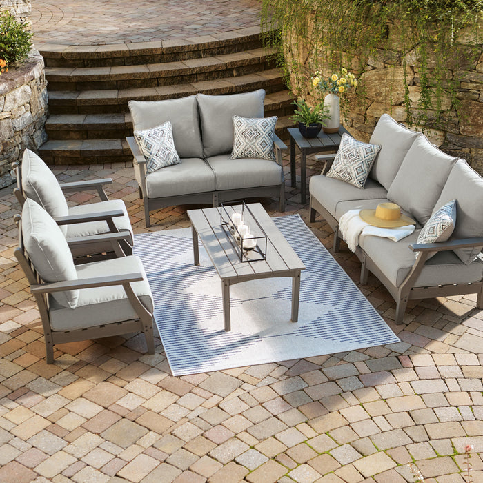 Visola Outdoor Sofa and Loveseat Set - Eclectic 79 Furniture Store