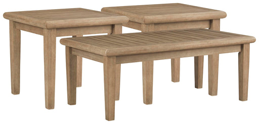 Gerianne Outdoor Occasional Table Set - Eclectic 79 Furniture Store